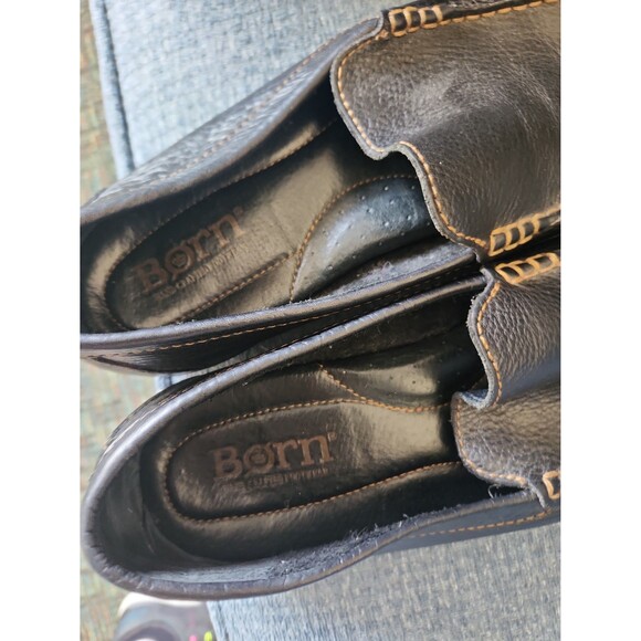 Born Men\'s Black Leather Slip-on Driving Loafers Size 11.5 main image 5